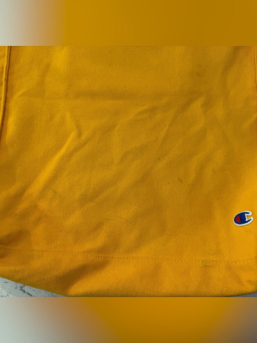 Champion Urban Outfitters 
Exclusive Canvas Zip Tote Bag Yellow book bag school - Picture 15 of 16